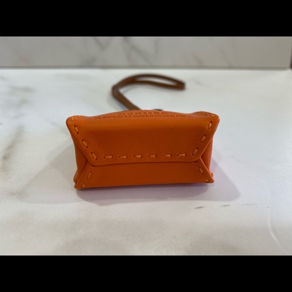 💯 Authentic Hermès sold out orange bag charm, NWT - Picture 4 of 8